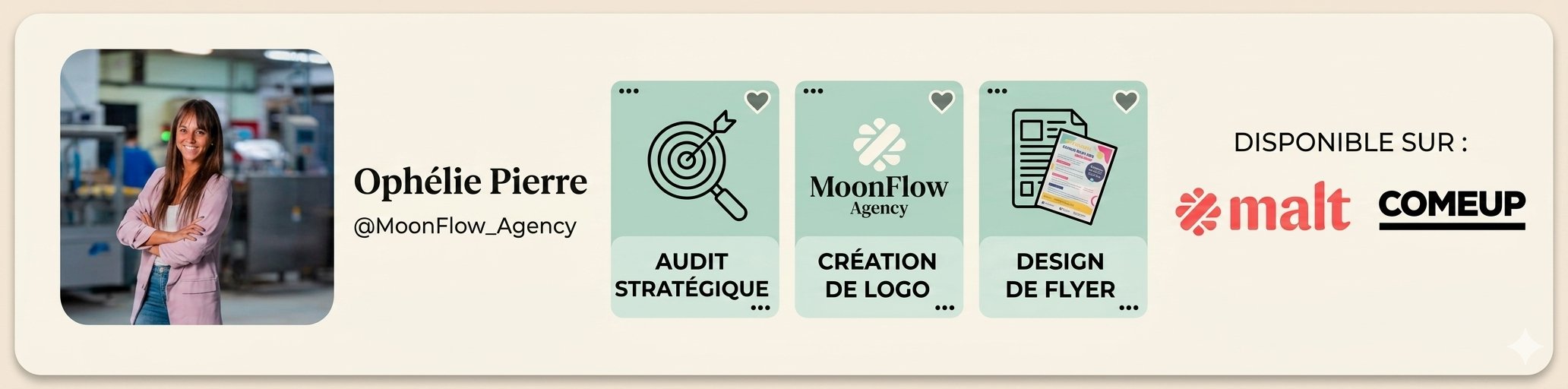 Ophélie Pierre, MoonFlow Agency, freelance marketing