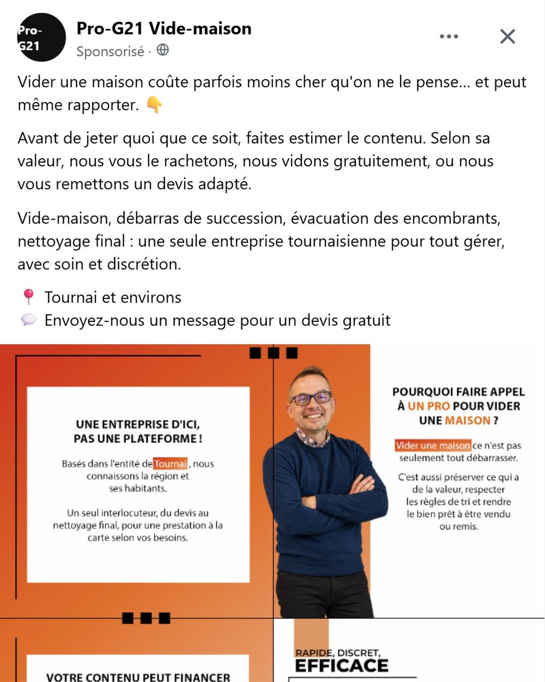 Publicité Facebook Pro-G21